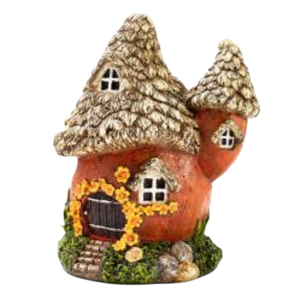 Charming Orange Fairy House Decor